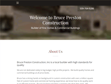 Tablet Screenshot of bruceprestonconstruction.com